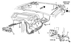 BODY MOUNTING-AIR CONDITIONING-AUDIO/ENTERTAINMENT Buick Skylark 1991-1991 N A/C CONTROL SYSTEM VACUUM-2.3L L4 (LD2/2.3D)