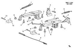 REAR GLASS-SEAT PARTS-ADJUSTER Buick Hearse/Limousine 1991-1996 B ADJUSTER ASM/SEAT-MANUAL (AM6,EXC AG1,AG2)