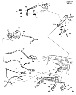 FRONT SUSPENSION-STEERING Buick Somerset 1987-1991 N STEERING SYSTEM & RELATED PARTS-2.5L L4 (L68/2.5U)
