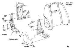 REAR GLASS-SEAT PARTS-ADJUSTER Buick Skylark 1991-1991 N LOCK ASM/SEAT BACK MANUAL RECLINER