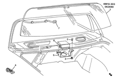WINDSHIELD-WIPER-MIRRORS-INSTRUMENT PANEL-CONSOLE-DOORS Cadillac Eldorado 1991-1991 E ENTRY SYSTEM/KEYLESS REMOTE (AU0)