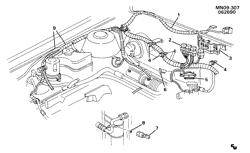 КРЕПЛЕНИЕ КУЗОВА-КОНДИЦИОНЕР-АУДИОСИСТЕМА Pontiac Grand Am 1991-1991 N A/C SYSTEM/ELECTRICAL 2.3L L4 (2.3A/2.3D)(LG0,LD2)