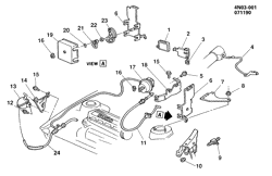FUEL SYSTEM-EXHAUST-EMISSION SYSTEM Buick Skylark 1990-1991 N CRUISE CONTROL-L4  (LD2/2.3D)