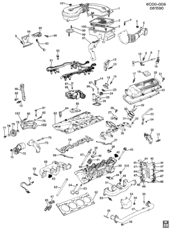 8-ЦИЛИНДРОВЫЙ ДВИГАТЕЛЬ Cadillac Fleetwood Sixty Special 1990-1990 C ENGINE ASM-4.5L V8 PART 2 (LW2/4.5-3)