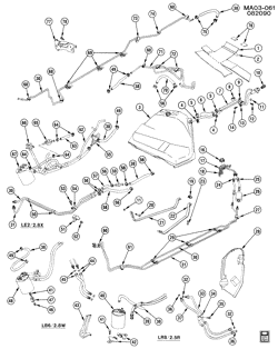 FUEL SYSTEM-EXHAUST-EMISSION SYSTEM Chevrolet Celebrity 1986-1986 A FUEL SUPPLY SYSTEM