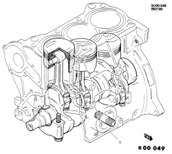 3-ЦИЛИНДРОВЫЙ ДВИГАТЕЛЬ Chevrolet Metro 1989-1994 MS,MR08-68-67 ENGINE ASM & PARTIAL ENGINE-3 CYL (LP2/1.0-6)