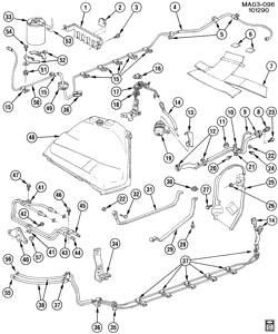 FUEL SYSTEM-EXHAUST-EMISSION SYSTEM Buick Century 1992-1992 A FUEL SUPPLY SYSTEM (LR8/2.5R)