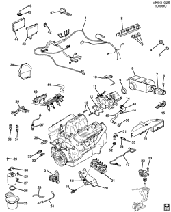 FUEL SYSTEM-EXHAUST-EMISSION SYSTEM Buick Somerset 1989-1991 N EMISSION CONTROLS-V6 (LG7/3.3N)