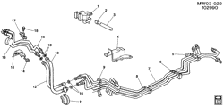 FUEL SYSTEM-EXHAUST-EMISSION SYSTEM Buick Regal 1989-1991 W FUEL SUPPLY SYSTEM (LH0/3.1T)