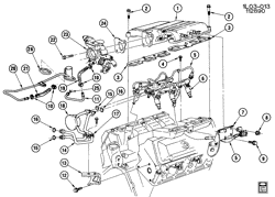 SISTEMA DE COMBUSTIBLE - ESCAPE - EMISIÓN EVAPORACIÓN Chevrolet Beretta 1989-1989 L FUEL INJECTION SYSTEM-2.8L V6 (LB6/2.8W)