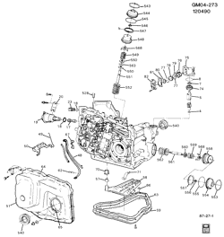 АВТОМАТИЧЕСКАЯ КОРОБКА ПЕРЕДАЧ Cadillac Allante 1987-1989 V AUTOMATIC TRANSMISSION (ME9) THM440-T4 CASE & RELATED PARTS