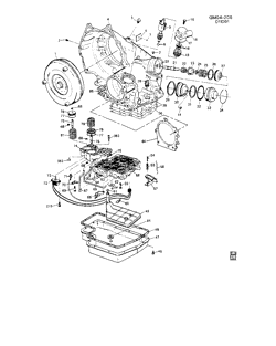 FREINS Buick Riviera 1982-1985 E AUTOMATIC TRANSMISSION (M57) THM325-4L CASE & RELATED PARTS