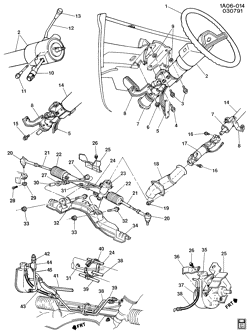 SUSPENSION AVANT-VOLANT Chevrolet Celebrity 1985-1986 A STEERING SYSTEM & RELATED PARTS-2.8L V6 (LB6/2.8W)