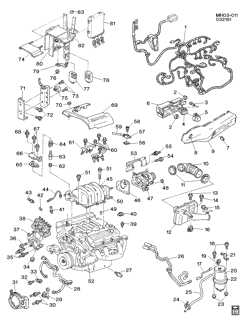 FUEL SYSTEM-EXHAUST-EMISSION SYSTEM Buick Lesabre 1992-1992 H EMISSION CONTROLS-V6 (L27/3.8L)