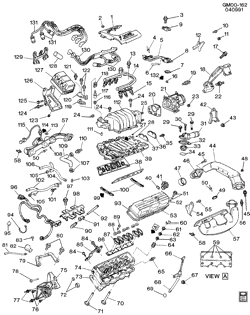 MOTEUR 6 CYLINDRES Buick Park Avenue 1992-1992 C ENGINE ASM-3.8L V6 PART 2 (L27/3.8L)