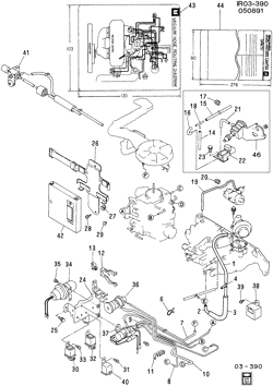 FUEL SYSTEM-EXHAUST-EMISSION SYSTEM Chevrolet Spectrum 1987-1989 R EMISSION CONTROLS (1.5-7)