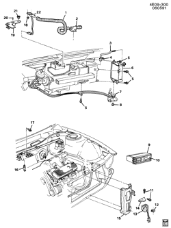BODY MOUNTING-AIR CONDITIONING-AUDIO/ENTERTAINMENT Buick Reatta 1990-1991 E A/C CONTROL SYSTEM