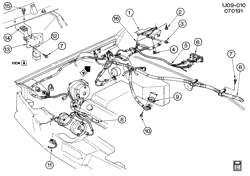 КРЕПЛЕНИЕ КУЗОВА-КОНДИЦИОНЕР-АУДИОСИСТЕМА Chevrolet Cavalier 1992-1992 J A/C CONTROL SYSTEM ELECTRICAL