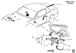 LÂMPADAS-ELÉTRICAS-IGNIÇÃO-GERADOR-MOTOR DE ARRANQUE Buick Reatta 1990-1991 E ALARM SYSTEM/ANTI THEFT (UA6)