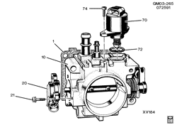 FUEL SYSTEM-EXHAUST-EMISSION SYSTEM Buick Somerset 1992-1994 N THROTTLE BODY (L40/2.3-3)