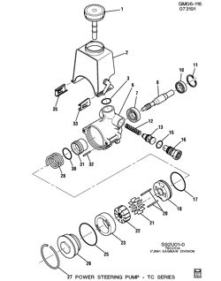 ПЕРЕДН. ПОДВЕКА, УПРАВЛ. Chevrolet Lumina APV 1990-1993 U STEERING PUMP ASM (LG6/3.1D)