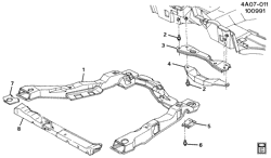 CHÂSSIS - RESSORTS - PARE-CHOCS - AMORTISSEURS Buick Century 1992-1992 A FRAME