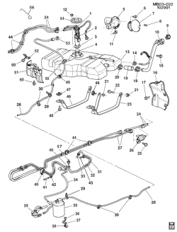 FUEL SYSTEM-EXHAUST-EMISSION SYSTEM Buick Estate Wagon 1991-1993 B35 FUEL SUPPLY SYSTEM