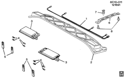 WINDSHIELD-WIPER-MIRRORS-INSTRUMENT PANEL-CONSOLE-DOORS Cadillac Deville 1989-1993 C VANITY/REAR (DC5)