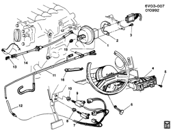 FUEL SYSTEM-EXHAUST-EMISSION SYSTEM Cadillac Allante 1987-1989 V CRUISE CONTROL-V8