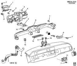 SUP. DE CARR. - AIR CLIM.- AUDIO/DIVERTISSEMENT Buick Hearse/Limousine 1991-1993 B AIR DISTRIBUTION SYSTEM