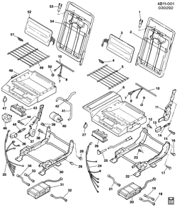 REAR GLASS-SEAT PARTS-ADJUSTER Buick Estate Wagon 1992-1994 B69 ADJUSTER ASM/SEAT HARDWARE-FRT(AM5)