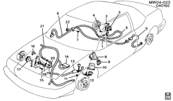 6-SPEED MANUAL TRANSMISSION Buick Regal 1992-1994 W BRAKE ELECTRICAL SYSTEM/ANTI-LOCK DISC