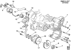 FUEL SYSTEM-EXHAUST-EMISSION SYSTEM Buick Roadmaster Sedan 1992-1993 B A.I.R. PUMP & RELATED PARTS-V8(L05)