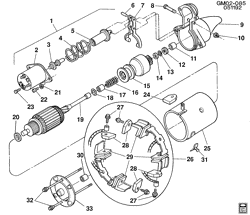 STARTER-GENERATOR-IGNITION-ELECTRICAL-LAMPS Cadillac Fleetwood Sixty Special 1992-1993 C STARTER MOTOR (L26/4.9B)