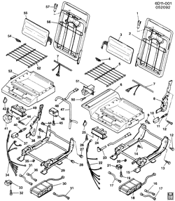 REAR GLASS-SEAT PARTS-ADJUSTER Cadillac Fleetwood Brougham 1995-1996 D ADJUSTER ASM/SEAT HARDWARE-FRT(AM5)