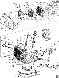 BRAKES Cadillac Fleetwood Sixty Special 1993-1993 C AUTOMATIC TRANSMISSION (M13) PART 1 HM 4T60-E CASE & RELATED PARTS