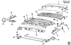 BODY MOLDINGS-SHEET METAL-REAR COMPARTMENT HARDWARE-ROOF HARDWARE Chevrolet Lumina 1990-1994 W69 SHEET METAL/BODY-REAR END