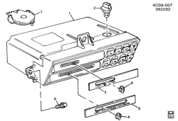 BODY MOUNTING-AIR CONDITIONING-AUDIO/ENTERTAINMENT Buick Electra 1991-1991 C A/C & HEATER CONTROL ASM (C67)