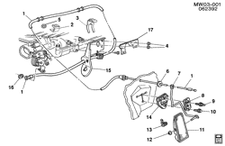 FUEL SYSTEM-EXHAUST-EMISSION SYSTEM Buick Regal 1992-1993 W ACCELERATOR CONTROL-V6 (LH0/3.1T)