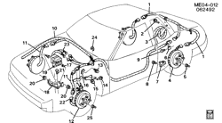 AUTOMATIC TRANSMISSION Buick Reatta 1992-1993 E BRAKE SYSTEM/ANTILOCK ELECTRICAL(JL9)