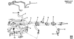 FUEL SYSTEM-EXHAUST-EMISSION SYSTEM Pontiac Sunbird 1993-1994 J E.G.R. VALVE & RELATED PARTS (LH0/3.1T)