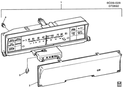 BODY MOUNTING-AIR CONDITIONING-AUDIO/ENTERTAINMENT Cadillac Funeral Coach 1991-1993 C CLUSTER ASM/INSTRUMENT PANEL (U23)