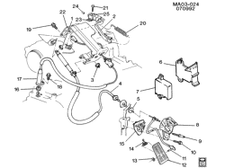 FUEL SYSTEM-EXHAUST-EMISSION SYSTEM Buick Century 1993-1993 A ACCELERATOR CONTROL-V6(LG7)