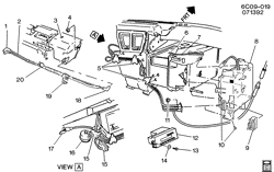 BODY MOUNTING-AIR CONDITIONING-AUDIO/ENTERTAINMENT Cadillac Deville 1992-1993 C A/C CONTROL SYSTEM/VACUUM(C68)