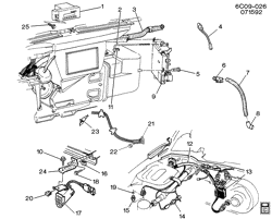 BODY MOUNTING-AIR CONDITIONING-AUDIO/ENTERTAINMENT Cadillac Deville 1992-1993 C A/C CONTROL SYSTEM/ELECTRICAL(C68)