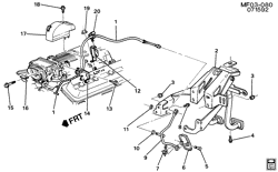FUEL SYSTEM-EXHAUST-EMISSION SYSTEM Pontiac Firebird 1995-1997 F ACCELERATOR CONTROL (LT1/5.7P, EXC NW9)