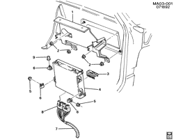 FUEL SYSTEM-EXHAUST-EMISSION SYSTEM Buick Century 1993-1993 A E.C.M. MODULE & RELATED PARTS