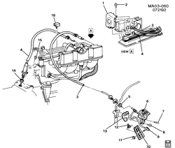 FUEL SYSTEM-EXHAUST-EMISSION SYSTEM Buick Century 1993-1996 A ACCELERATOR CONTROL L4(LN2)