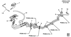 FUEL SYSTEM-EXHAUST-EMISSION SYSTEM Buick Regal 1993-1995 W FUEL SUPPLY SYSTEM-ENGINE PARTS & FUEL LINES (L27/3.8L)