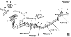 FUEL SYSTEM-EXHAUST-EMISSION SYSTEM Buick Regal 1992-1992 W FUEL SUPPLY SYSTEM ENGINE PARTS & FUEL LINES(L27/3.8L)